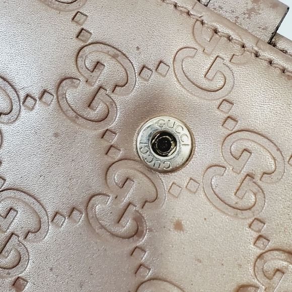 Gucci Authentic Guccissima embossed leather  Rose metallic agenda *chk video* - Picture 11 of 17